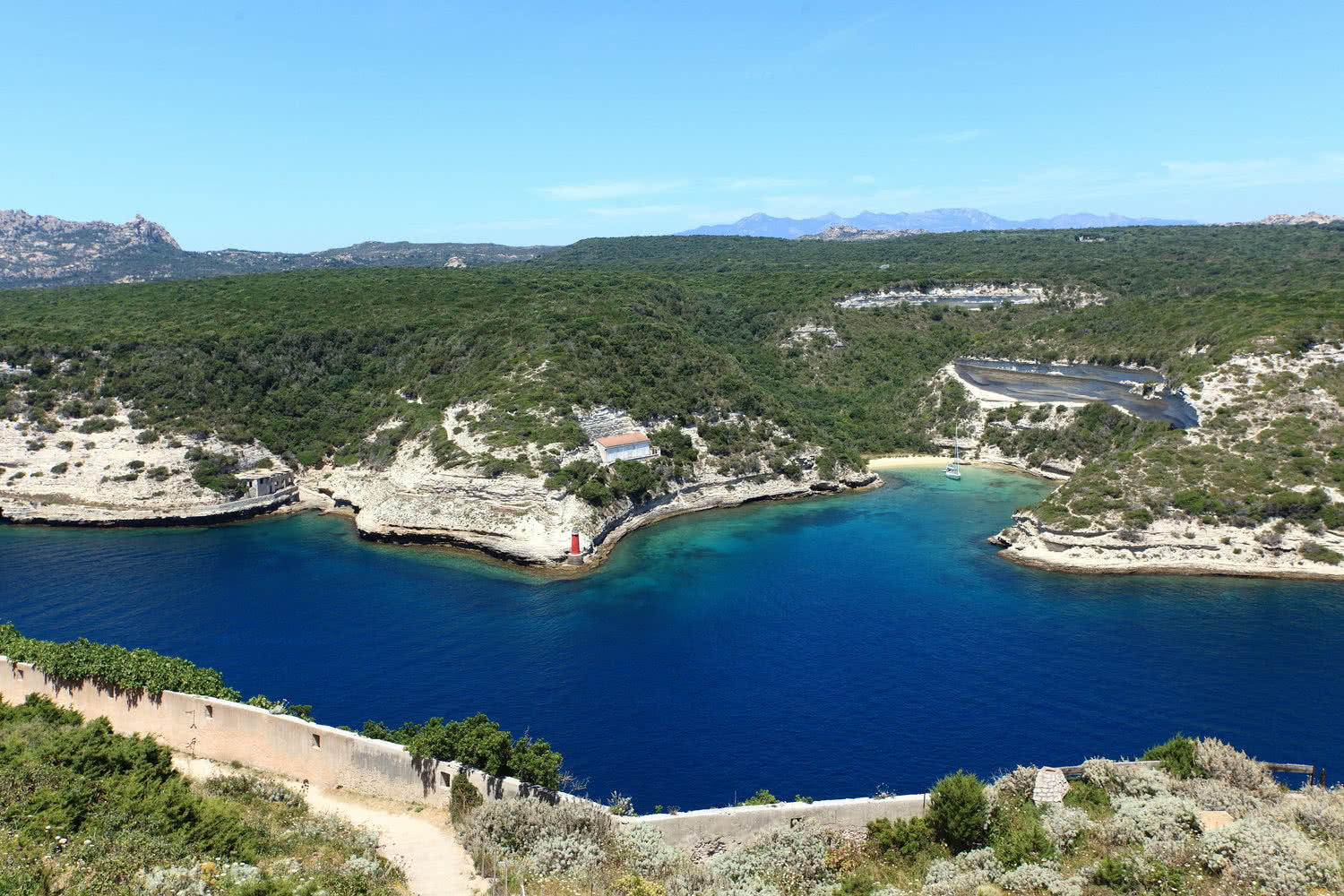 Bucht und Hafeneinfahrt Bonifacio