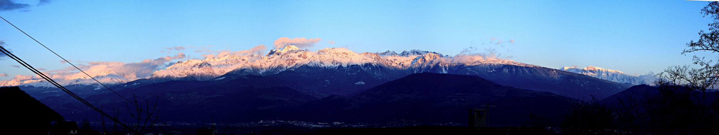 Berg-Panorama Grenobles
