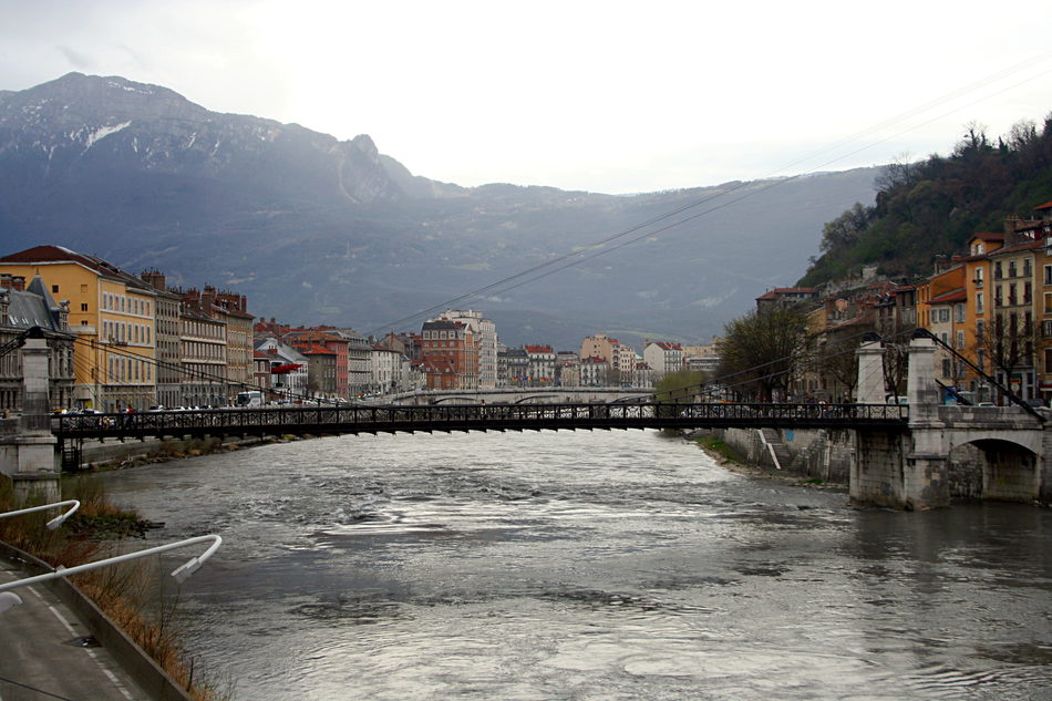 Fluss von Grenoble - Isère und Drac