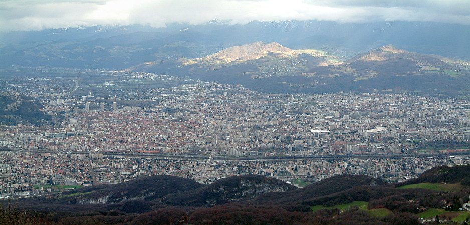 Panoramafoto von Grenoble