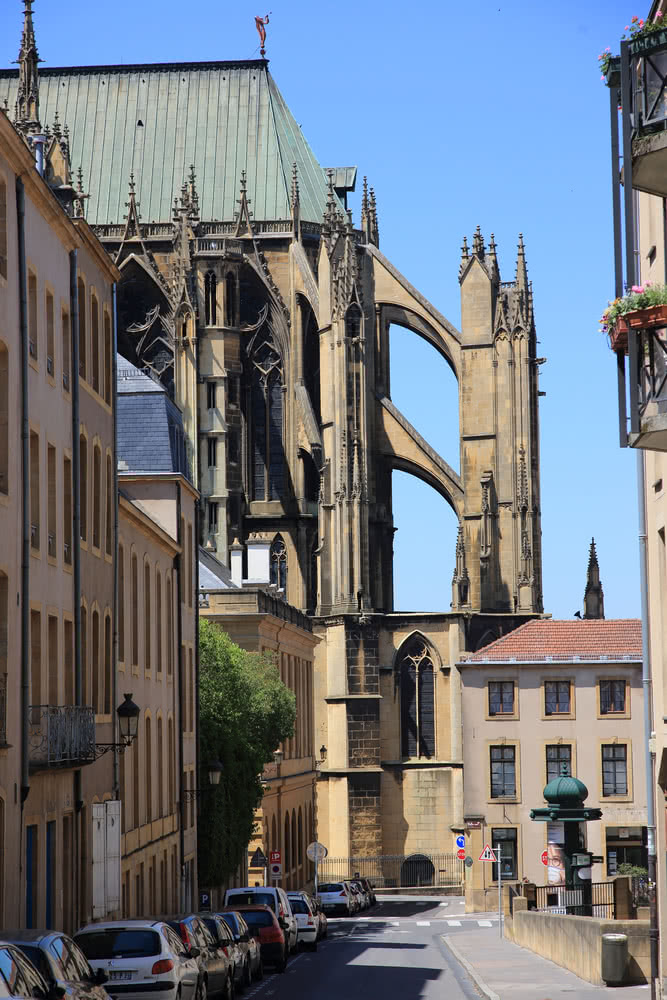 Blick auf die Kathedrale, Metz