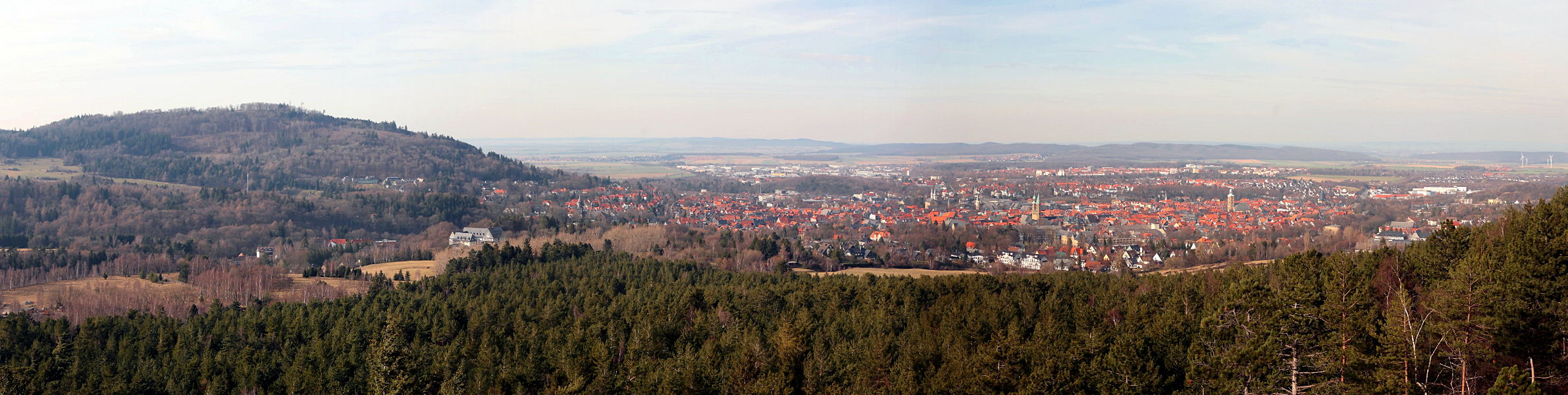 Goslar vom Rammelsberg aus fotografiert