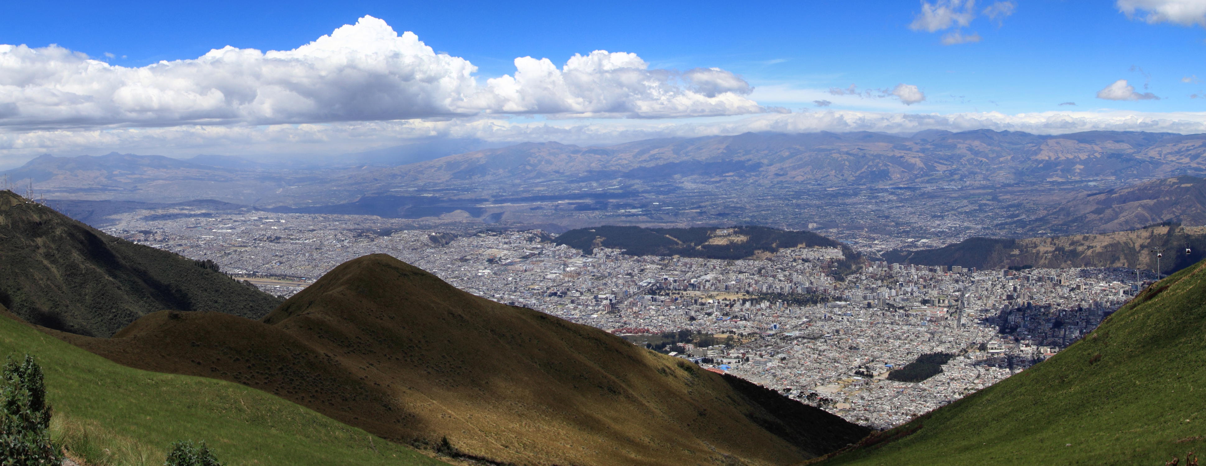 Blick über Quito