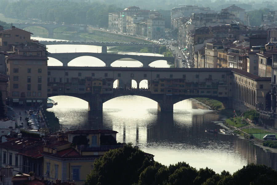 Florenz-Blick von der Piazziale Michelangelo aufs Zentrum